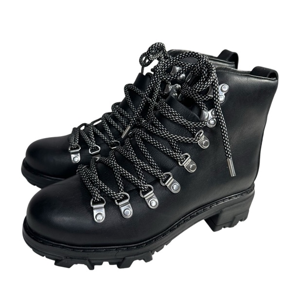 Rag&Bone Shiloh Black Leather Hiker Ankle Boots. EU 38/US 8 - Picture 4 of 13